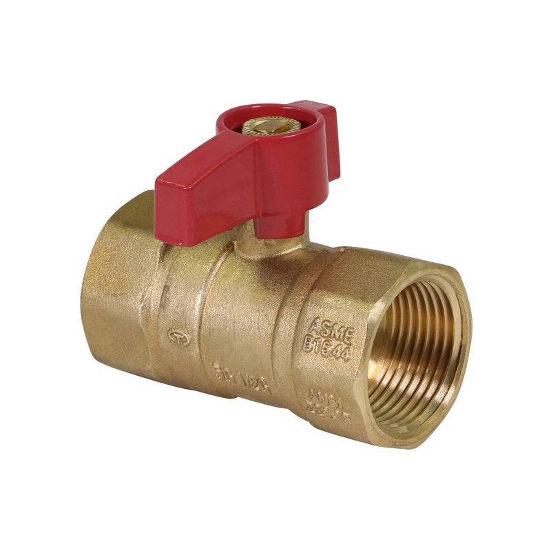 SUPPLYGIANT SUPPLY GIANT GUHW-56G56G Gas Ball Valve with 3/4'' FIP x 3/4'' FIP Fittings for Gas Connectors with Quarter-Turn Lever Handle, Brass Construction, Excellent Corrosion Resistance, CSA Approved - Image 2